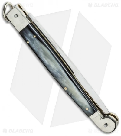 AGA Campolin 12" Sicilian Ring Pull Automatic Brazilian Horn (5.5" Satin Bayo) 2 AGA Campolin 12" Sicilian Ring Pull Automatic Brazilian Horn (5.5" Satin Bayo) - Image 2