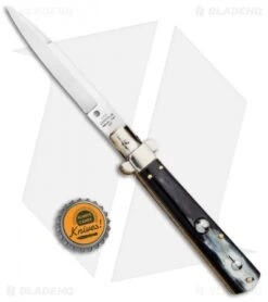 AGA Campolin 10" Frosolone Bayonet Stiletto Knife Brazilian Horn (4.5" Polish) 9 AGA Campolin 10" Frosolone Bayonet Stiletto Knife Brazilian Horn (4.5" Polish) -AGA Campolin Shop AGA Campolin 10in Brazilian Horn Frosolone Stiletto Auto Bayo GX 29289 jr bottlecap