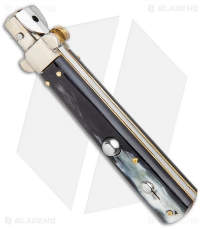 AGA Campolin 10" Frosolone Bayonet Stiletto Knife Brazilian Horn (4.5" Polish) 2 AGA Campolin 10" Frosolone Bayonet Stiletto Knife Brazilian Horn (4.5" Polish) - Image 2