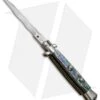 AGA Campolin 10" Italian Stiletto Automatic Abalone (4.5" Satin Kriss)