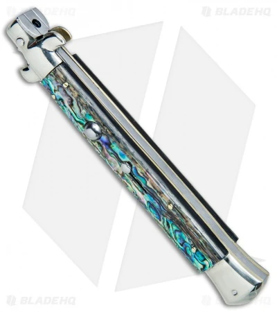 AGA Campolin 11" Picklock Automatic Italian Stiletto Abalone (5" Satin) 2017 2 AGA Campolin 11" Picklock Automatic Italian Stiletto Abalone (5" Satin) 2017 - Image 2