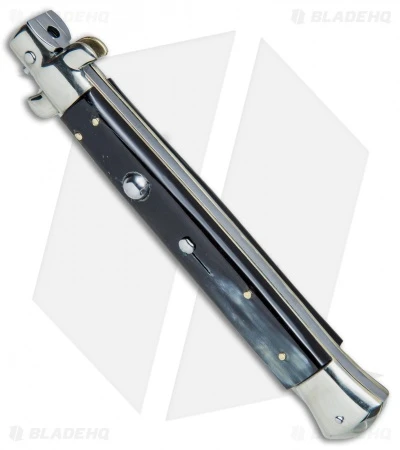 AGA Campolin 11" Picklock Automatic Italian Stiletto Dark Horn (5" Satin) 2017 2 AGA Campolin 11" Picklock Automatic Italian Stiletto Dark Horn (5" Satin) 2017 - Image 2