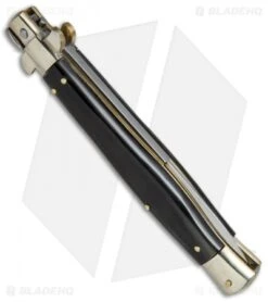 AGA Campolin 11" Picklock Automatic Italian Stiletto Dark Horn (5" Satin) 2016 7 AGA Campolin 11" Picklock Automatic Italian Stiletto Dark Horn (5" Satin) 2016 -AGA Campolin Shop AGA Campolin 11in picklock Stilletto Dark Horn BHQ 67472 jr side