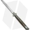 AGA Campolin 18" Italian Stiletto Knife Brazilian Horn (8" Satin Bayonet)