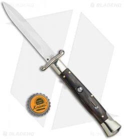 AGA Campolin 9" Italian Stiletto Swinguard Bayonet Automatic Knife Dark Horn 7 AGA Campolin 9" Italian Stiletto Swinguard Bayonet Automatic Knife Dark Horn -AGA Campolin Shop AGA Campolin 9in Italian Stiletto Dark Horn Auto Bayo GX 11091 jr bottlecap