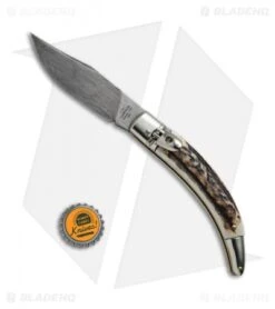 AGA Campolin Diana Lever Lock Automatic Knife Stag Horn (3.75" Damascus) 7 AGA Campolin Diana Lever Lock Automatic Knife Stag Horn (3.75" Damascus) -AGA Campolin Shop AGA Campolin Diana LL Damascus Stag Horn BHQ 67441 jr bottlecap