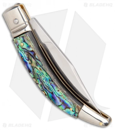 AGA Campolin Diana Lever Lock Automatic Knife Abalone (3.625" Polished) 2 AGA Campolin Diana Lever Lock Automatic Knife Abalone (3.625" Polished) - Image 2