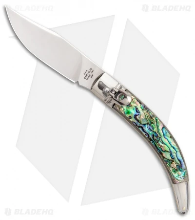 AGA Campolin Diana Lever Lock Automatic Knife Abalone (3.625" Polished) 1 AGA Campolin Diana Lever Lock Automatic Knife Abalone (3.625" Polished)