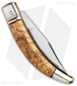 AGA Campolin Diana Lever Lock Automatic Knife Olive Wood (3.75" Satin) 6 AGA Campolin Diana Lever Lock Automatic Knife Olive Wood (3.75" Satin) -AGA Campolin Shop AGA Campolin Diana Lever Lock Auto Olive Wood Satin BHQ 95348 jr side