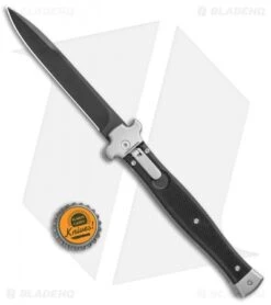 AGA Campolin Zero+ Italian Leverlock Automatic Knife Black G-10 (4.25" Black)2.0 -AGA Campolin Shop AGA Campolin Zero Bayo LL Auto Black G 10 Black BHQ 105435 jr bottlecap