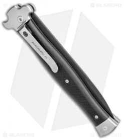 AGA Campolin Zero+ Italian Leverlock Automatic Knife Black G-10 (4.25" Black)2.0 -AGA Campolin Shop AGA Campolin Zero Bayo LL Auto Black G 10 Black BHQ 105435 jr side