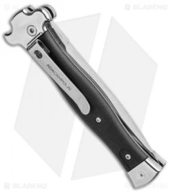 AGA Campolin Zero Dagger Leverlock Automatic Knife Black Coated (3.75" Polish) 6 AGA Campolin Zero Dagger Leverlock Automatic Knife Black Coated (3.75" Polish) -AGA Campolin Shop AGA Campolin Zero Dagger LL Auto Black Coated Polish AGA01LN LD BHQ 92042 jr side
