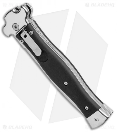 AGA Campolin Zero Dagger Leverlock Automatic Knife Black Coated (3.75" Polish) 2 AGA Campolin Zero Dagger Leverlock Automatic Knife Black Coated (3.75" Polish) - Image 2