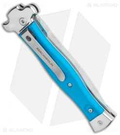 AGA Campolin Zero Dagger Leverlock Automatic Knife Blue G-10 (3.75" Satin) 6 AGA Campolin Zero Dagger Leverlock Automatic Knife Blue G-10 (3.75" Satin) -AGA Campolin Shop AGA Campolin Zero Dagger LL Auto Blue G 10 Satin BHQ 117112 jr side