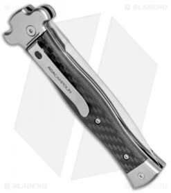 AGA Campolin Zero Dagger Leverlock Automatic Knife Carbon Fiber (3.75" Satin) 6 AGA Campolin Zero Dagger Leverlock Automatic Knife Carbon Fiber (3.75" Satin) -AGA Campolin Shop AGA Campolin Zero Dagger LL Auto CF Satin AGA01CF SD BHQ 79656 jr side