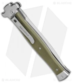 AGA Campolin Zero+ Dagger Leverlock Automatic Green G-10 (4.5" Satin M390) 6 AGA Campolin Zero+ Dagger Leverlock Automatic Green G-10 (4.5" Satin M390) -AGA Campolin Shop AGA Campolin Zero Dagger LL Auto Green G 10 Satin BHQ 134844 jr side