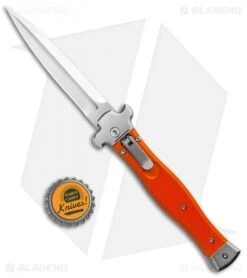 AGA Campolin Zero Dagger Leverlock Automatic Knife Orange G-10 (3.75" Satin) -AGA Campolin Shop AGA Campolin Zero Dagger Leverlock Auto Orange G 10 Satin AGA01O SD BHQ 94617 jr bottlecap
