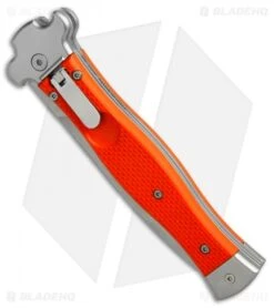 AGA Campolin Zero Dagger Leverlock Automatic Knife Orange G-10 (3.75" Stonewash) -AGA Campolin Shop AGA Campolin Zero Dagger orange G10 sw BHQ 74940 er spine