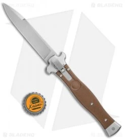 AGA Campolin Zero Italian Leverlock Automatic Knife Brown G-10 (3.75" Satin) 7 AGA Campolin Zero Italian Leverlock Automatic Knife Brown G-10 (3.75" Satin) -AGA Campolin Shop AGA Campolin Zero G 10 Brown SW AGA01M SB BP 20044 jr bottlecap