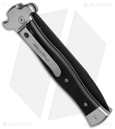 AGA Campolin Zero Italian Leverlock Automatic Knife Black G-10 (3.75" Black) 3 AGA Campolin Zero Italian Leverlock Automatic Knife Black G-10 (3.75" Black) - Image 3