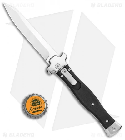 AGA Campolin Zero Reverse Tanto Leverlock Auto Knife Smooth Black G-10 (3.75") 4 AGA Campolin Zero Reverse Tanto Leverlock Auto Knife Smooth Black G-10 (3.75") - Image 4