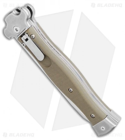 AGA Campolin Zero Reverse Tanto Leverlock Automatic Green G-10 (4" Satin) 2 AGA Campolin Zero Reverse Tanto Leverlock Automatic Green G-10 (4" Satin) - Image 2