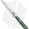 AGA Campolin 11" Frosolone Bayonet Stiletto Automatic Knife Abalone (5" Satin)