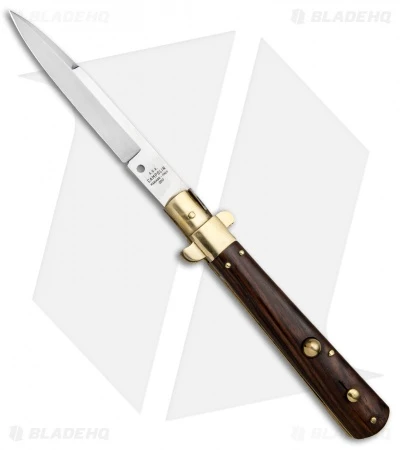 AGA Campolin 11" Frosolone Bayonet Stiletto Knife Cocobolo/Brass (5" Satin) 1 AGA Campolin 11" Frosolone Bayonet Stiletto Knife Cocobolo/Brass (5" Satin)