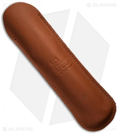 AGA Campolin 13" Swinguard Automatic Knife Brass/Ebony Wood (5.75" Satin Bayo) 4 AGA Campolin 13" Swinguard Automatic Knife Brass/Ebony Wood (5.75" Satin Bayo) - Image 4