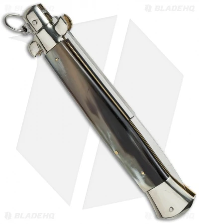 AGA Campolin 15" Ring Pull Automatic Italian Stiletto Brazilian (7" Satin Bayo) 2 AGA Campolin 15" Ring Pull Automatic Italian Stiletto Brazilian (7" Satin Bayo) - Image 2