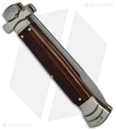 AGA Campolin 9" Maltese Cross Stiletto Automatic Cocobolo (4" Bayonet) 2 AGA Campolin 9" Maltese Cross Stiletto Automatic Cocobolo (4" Bayonet) - Image 2