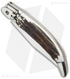 AGA Campolin Diana Lever Lock Automatic Knife Stag Horn (3.75" Satin) 5 AGA Campolin Diana Lever Lock Automatic Knife Stag Horn (3.75" Satin) -AGA Campolin Shop aga campolin stag diana leverlock bottom cm