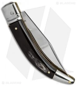 AGA Campolin Diana Lever Lock Automatic Knife Dark Horn (3.75" Satin) 5 AGA Campolin Diana Lever Lock Automatic Knife Dark Horn (3.75" Satin) -AGA Campolin Shop aga champolin diana dark horn BP 17563 er side