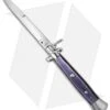 AGA Campolin 15" Ring Pull Automatic Italian Stiletto Purple (7" Satin Bayo)